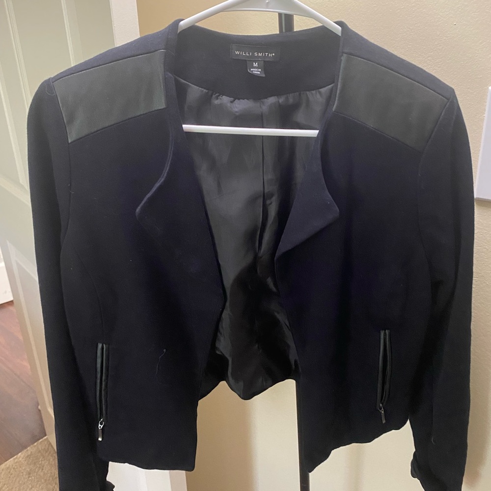 Black blazer suit jacket